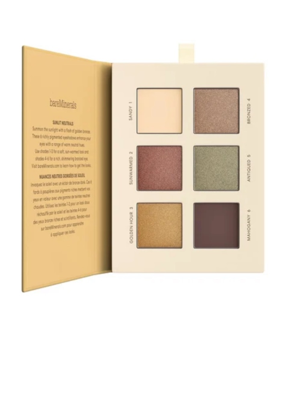 bareMinerals Eyeshadow Palette — Cream, Bronze, Gold, Olive, Rose, Brown
